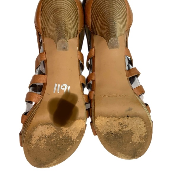 Via Spiga Brown Tan Strappy Gladiator Heels Sz:7.5 - Picture 11 of 12